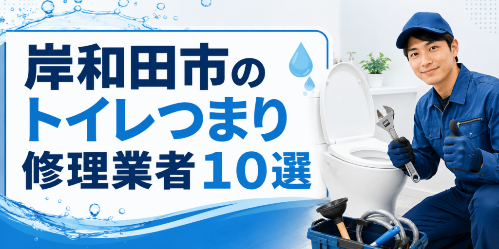 岸和田市のトイレつまり修理業者10選